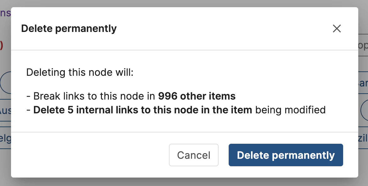 fig 3: delete confirmation